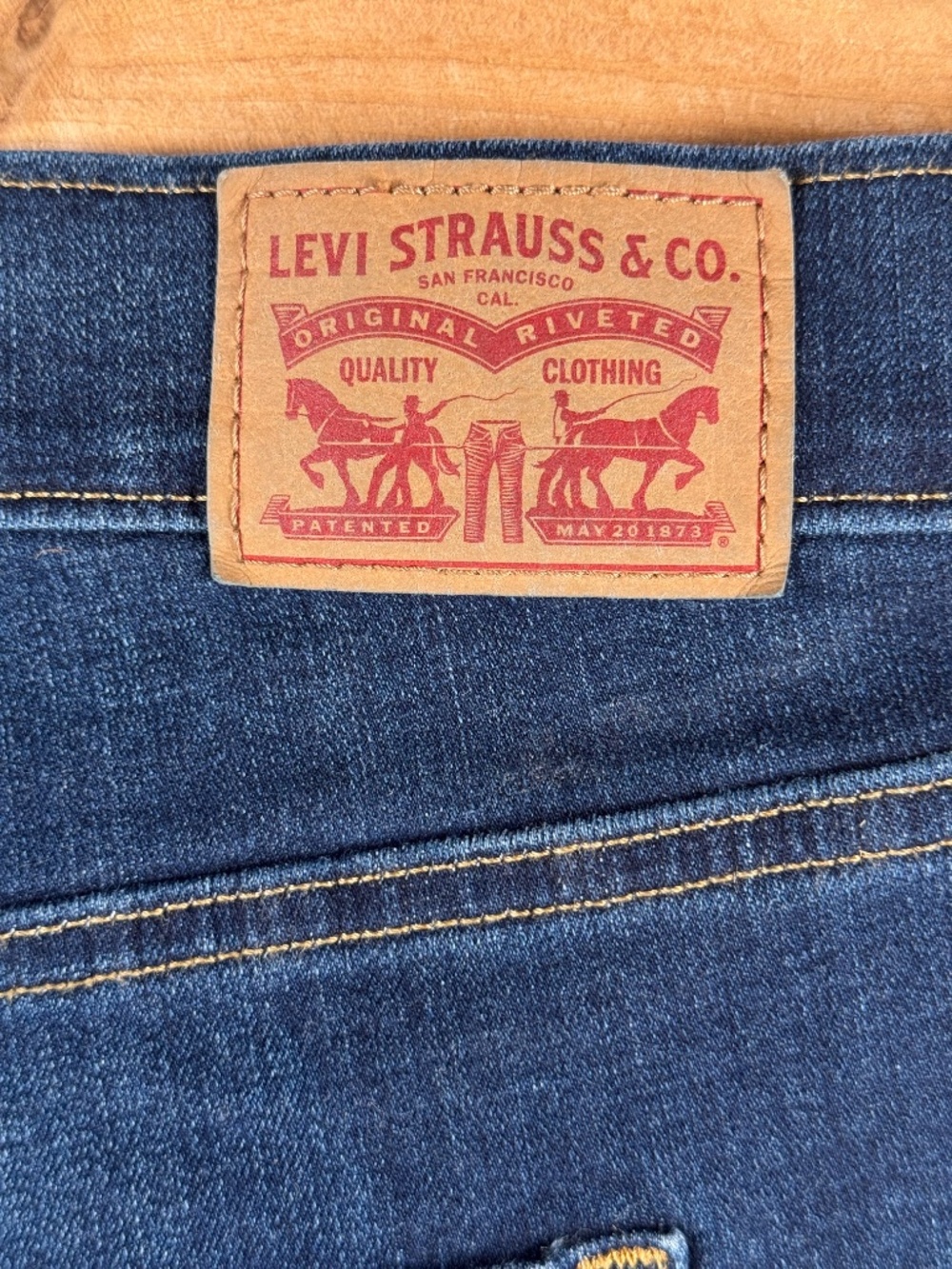 Levi’s 721 High Rise Skinny Jeans 16W Dark Wash Raw Hem Stretch